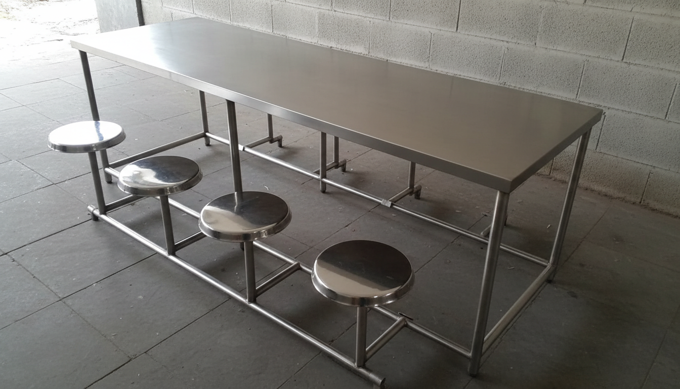 8 Seater Stainless Steel