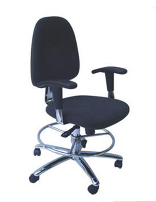 ESD chair with adjustable arm rest